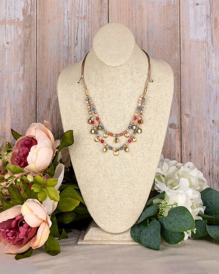 Sun Path Multi-Bead Necklace