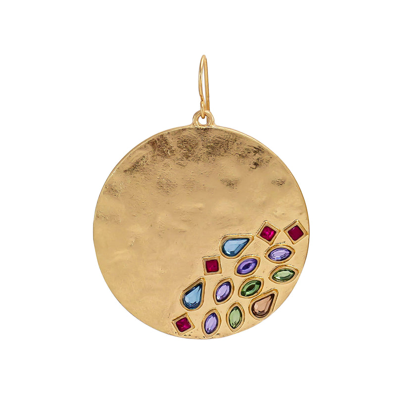 Dauplaise Jewelry - Stone encrusted multi stone earrings