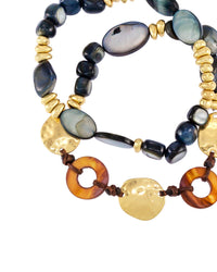 Dauplaise Jewelry - Blue Shell Bracelet