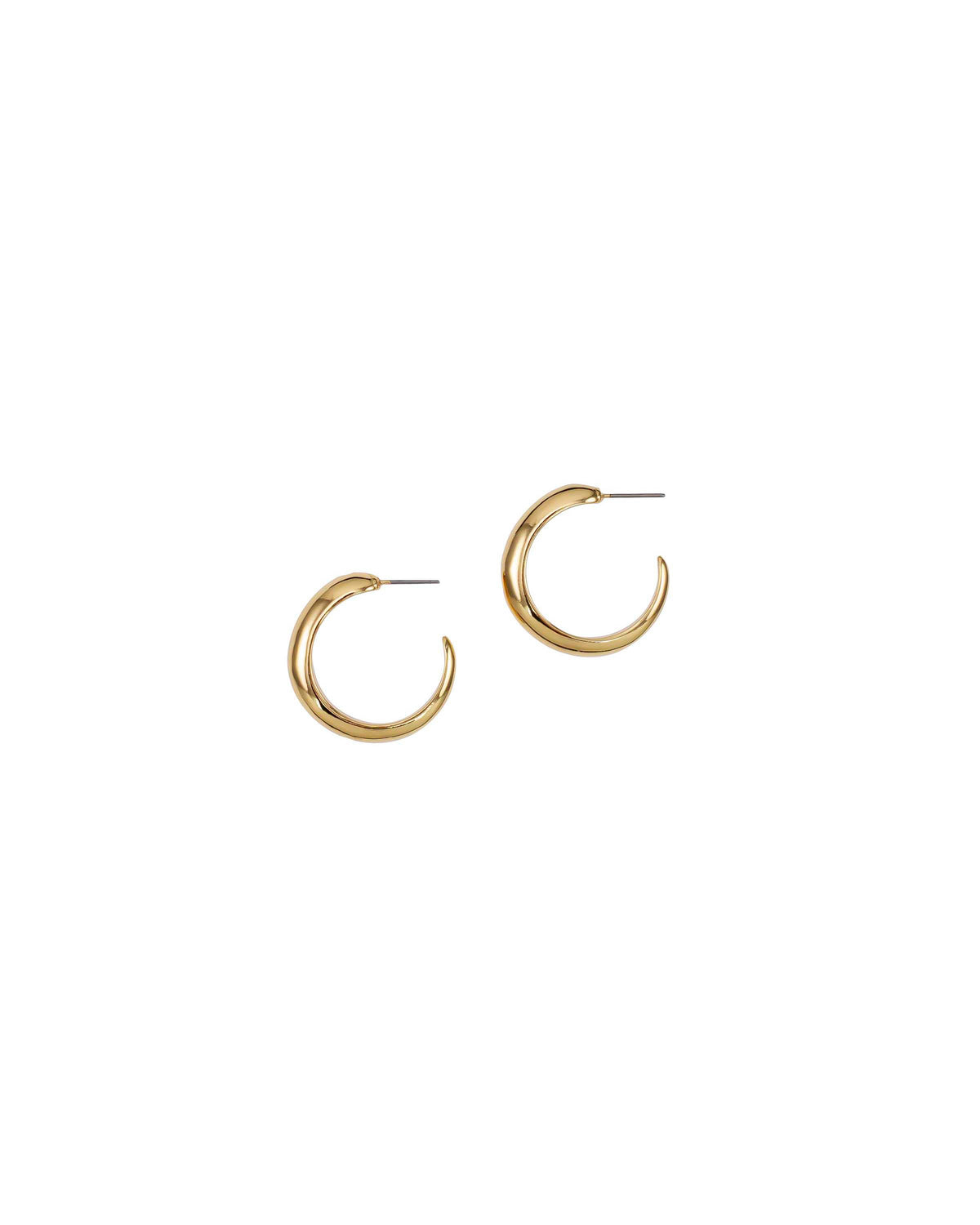 Dauplaise Jewelry - Post Shinny Huggie Hoop Earrings