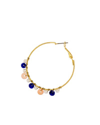 Dauplaise Jewelry - Beaded Hoop Earrings