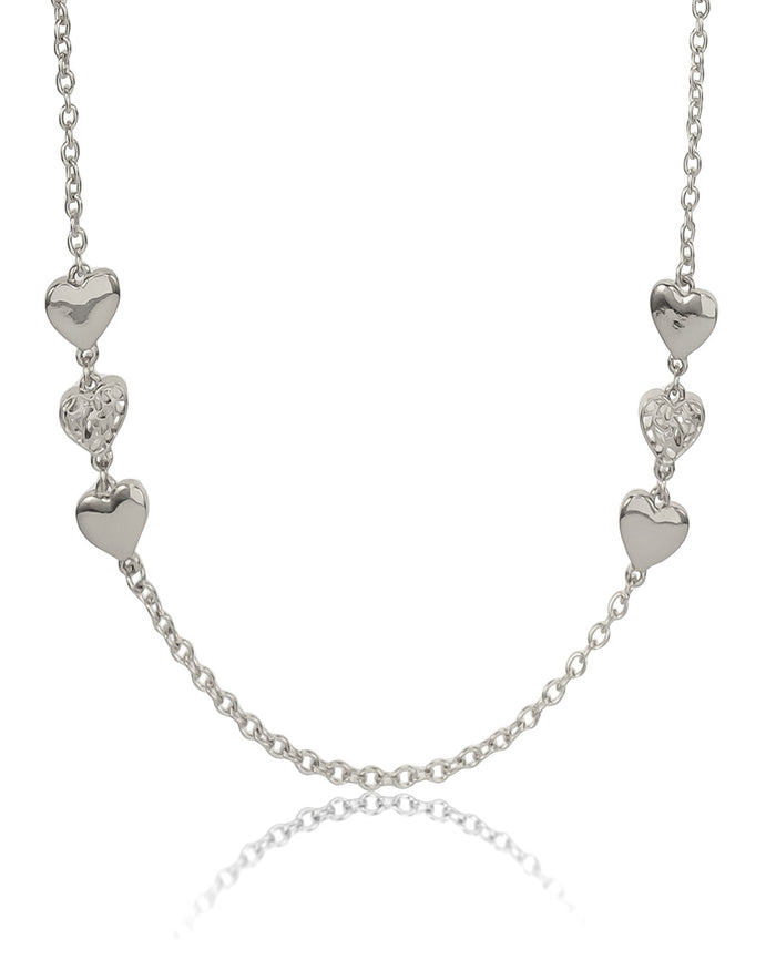 Dauplaise Jewelry -  'Marry Me' Triple Heart Necklace