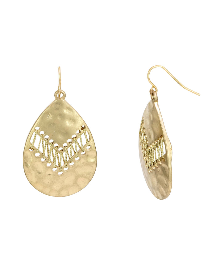 Ruby Rd. - Gold-Tone Teardrop Earrings
