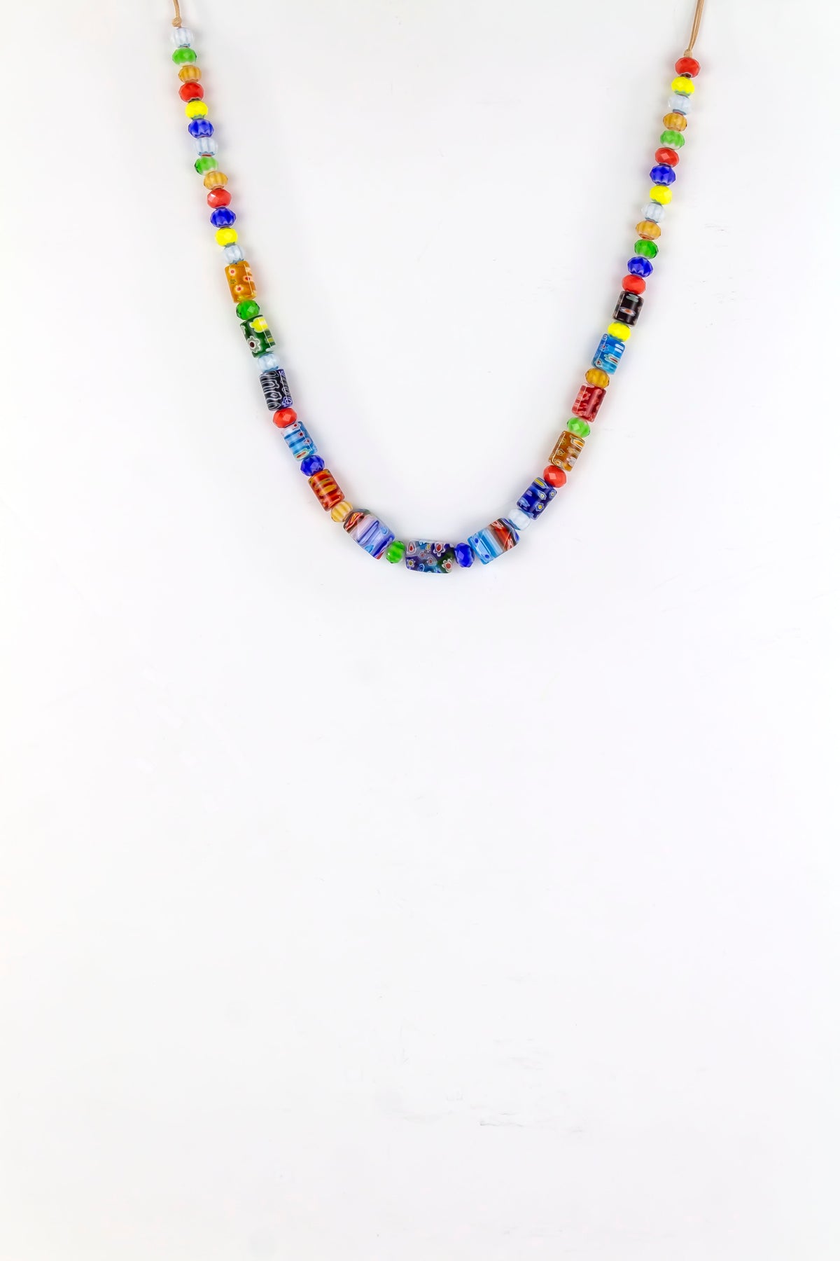 Dauplaise Jewelry Adjustable Multi-Tone Bead Necklace