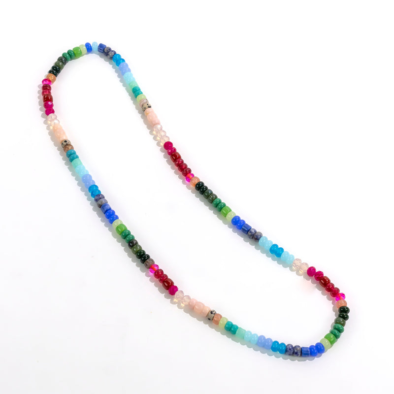 Dauplaise Jewelry - Multi-Tone Glass 28” Convertible Stretch