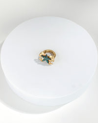 Dauplaise Jewelry - Upcycled Bow Ring with Star Charm