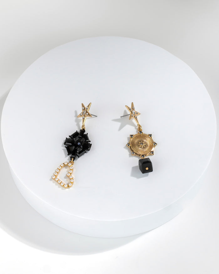 Dauplaise Jewelry Upcycled Mismatched Glass Bead Earring