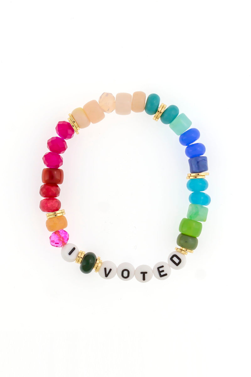 Dauplaise Jewelry - “I Voted” Bracelet in Multi-Gold