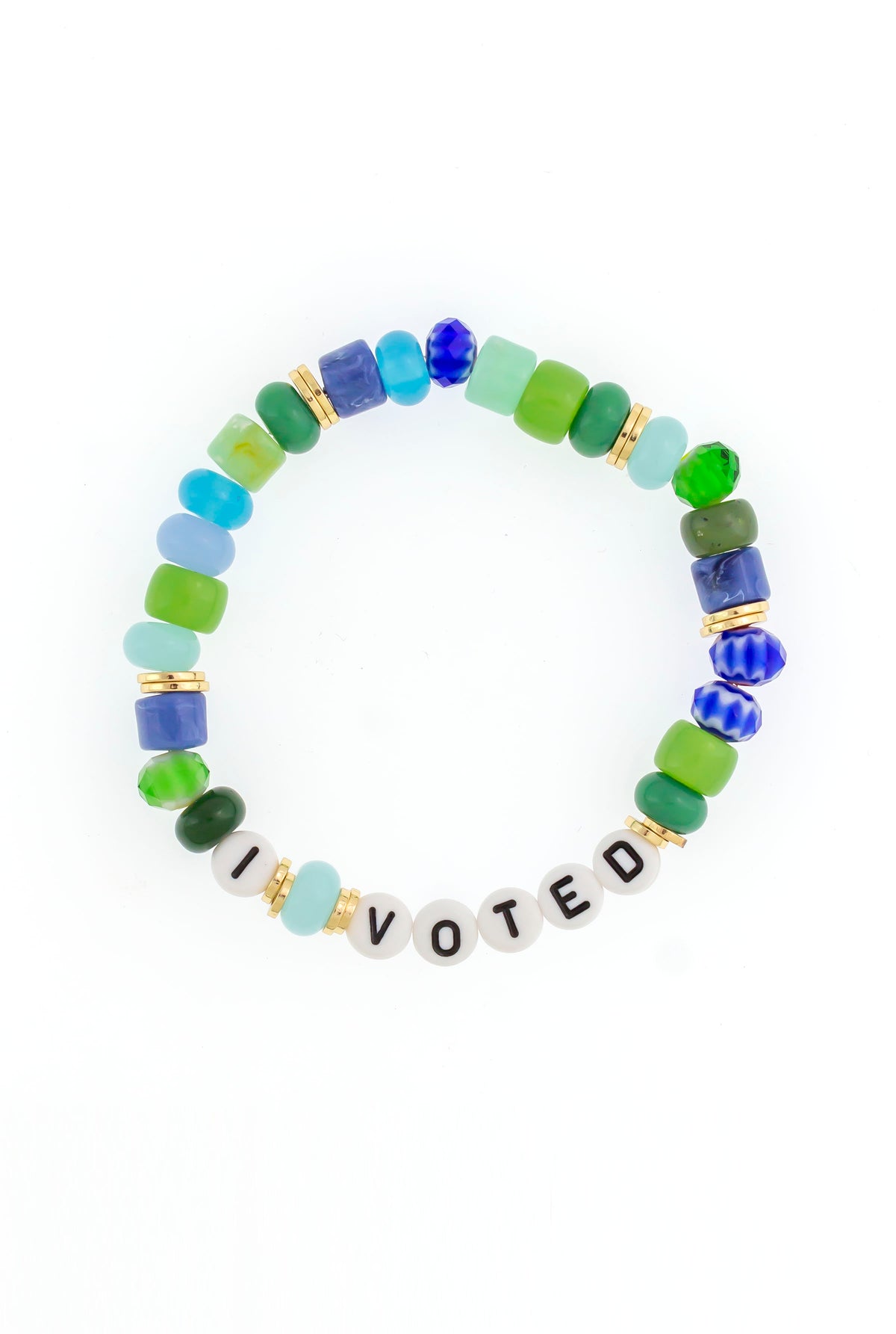 Dauplaise Jewelry - “I Voted” Bracelet in Multi-Tone Blue