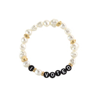 Dauplaise Jewelry - “I Voted” 7” Bracelet in Mixed Pearl