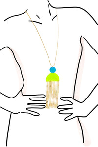 Dauplaise Jewelry - Lantana Pendant Gold Necklace