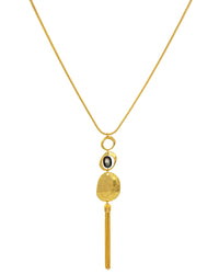 Dauplaise Jewelry Blue Shell Long Necklace