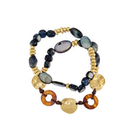 Dauplaise Jewelry Blue Shell Bracelet