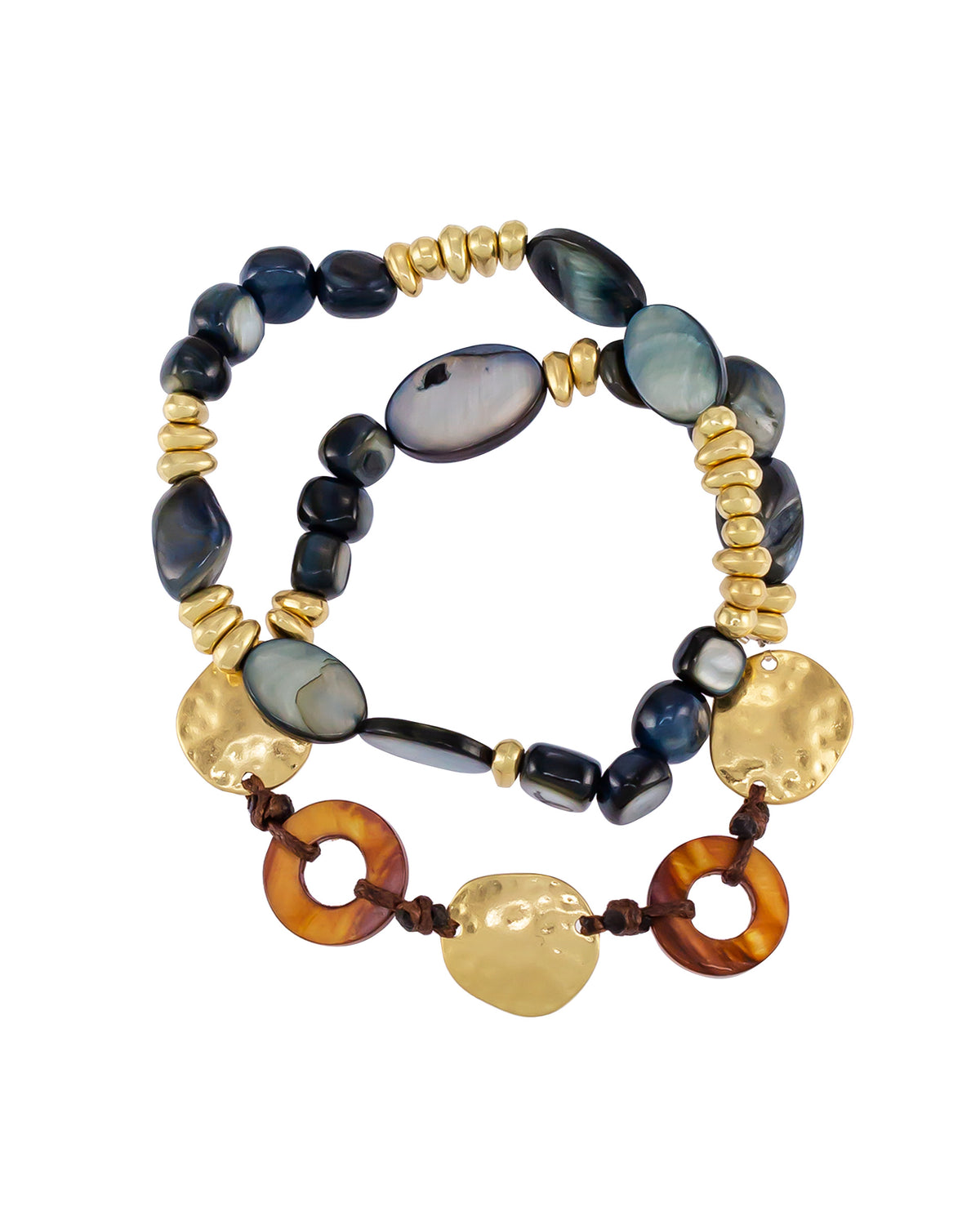 Dauplaise Jewelry - Blue Shell Bracelet