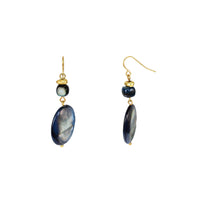 Dauplaise Jewelry - Blue Shell Double Drop Earring