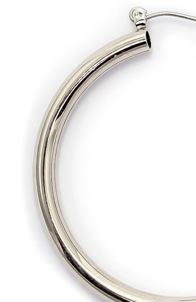 Dauplaise Jewelry - Classic Hoop Earrings in Silver-tone