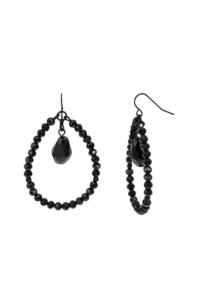 Dauplaise Jewelry - The Jet Pear Earrings