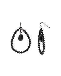 The Jet Pear Earrings