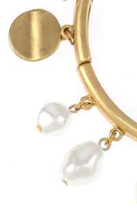 Dauplaise Jewelry - The Pearl Charm Bracelet