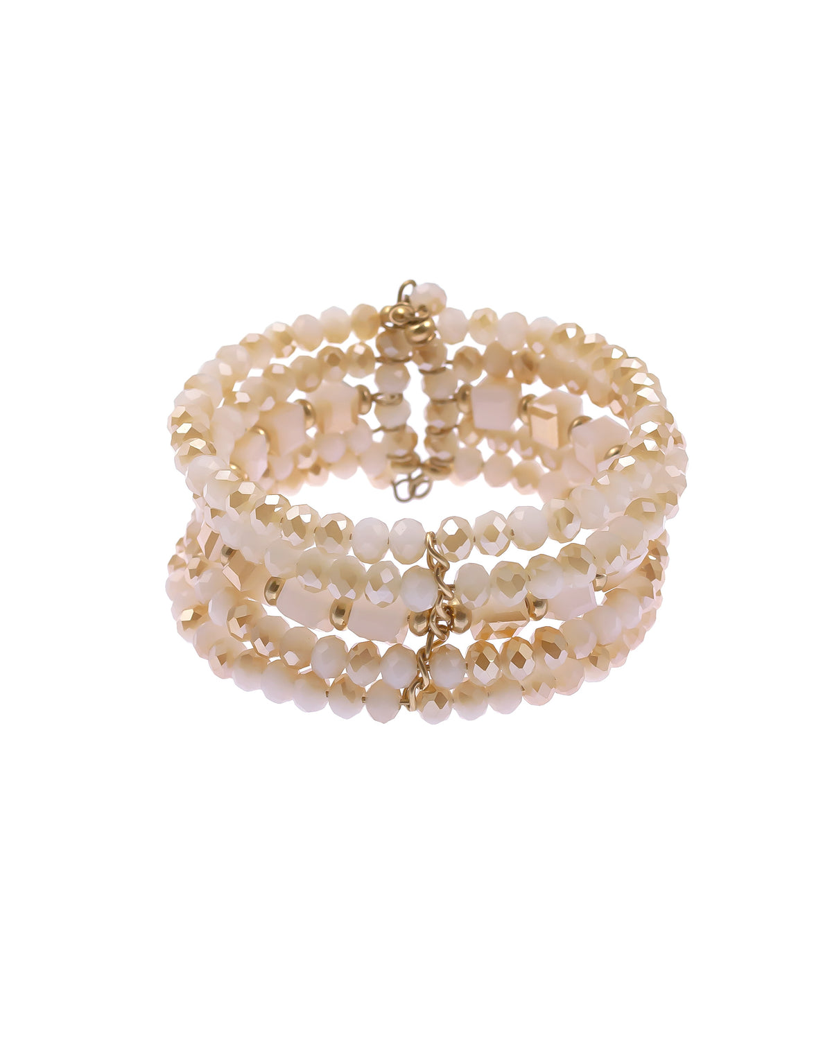 Dauplaise Jewelry - Neutral Stone Cuff Bracelet