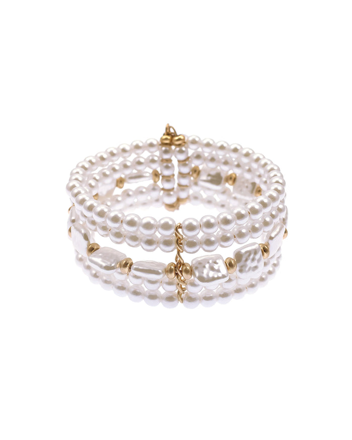 Dauplaise Jewelry - Pearl Cuff Bracelet