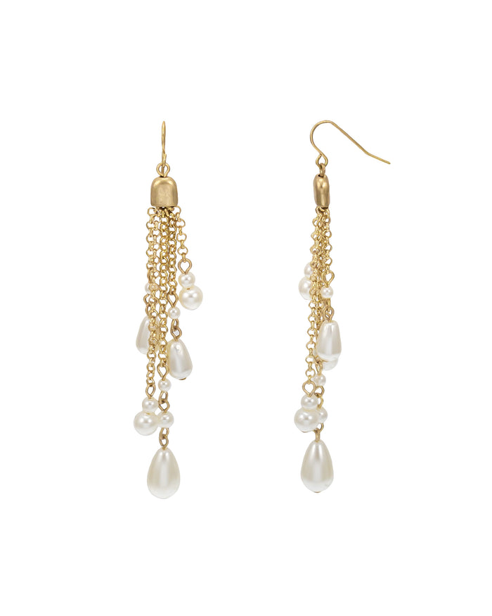 Dauplaise Jewelry - Pearl Tassel Earring