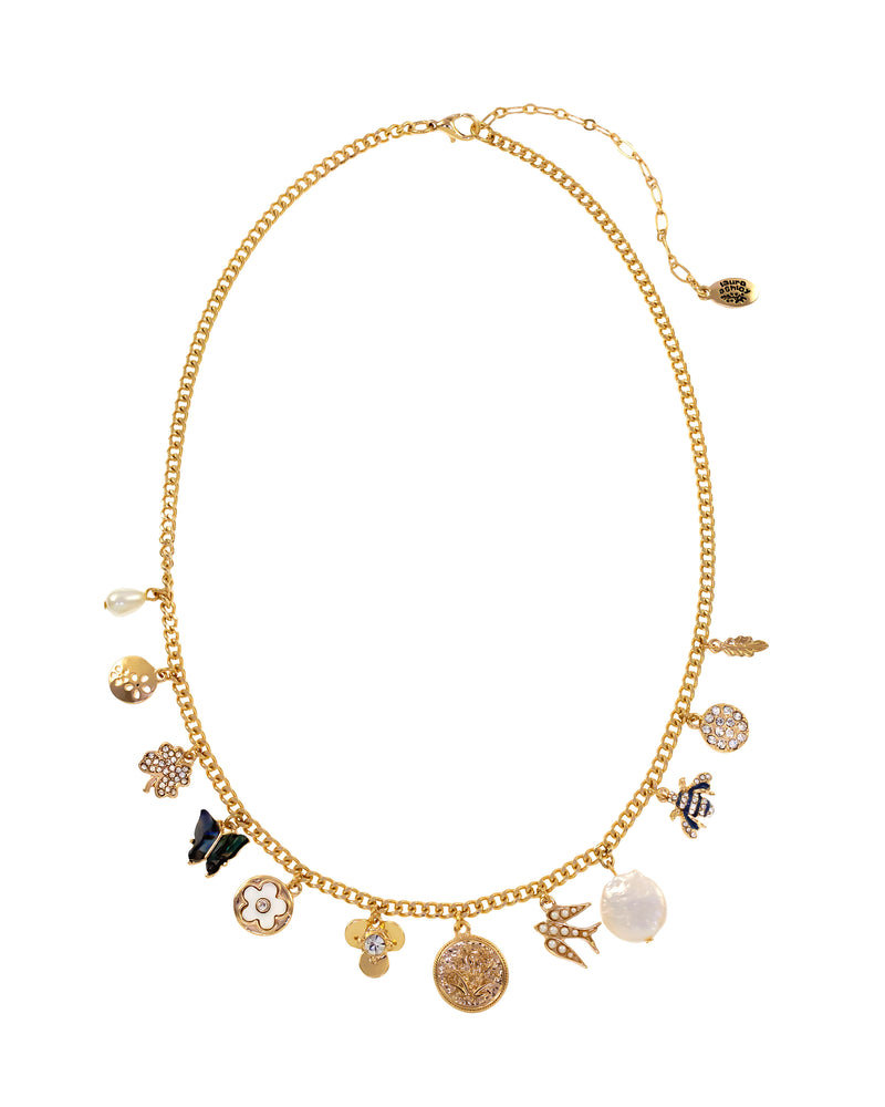 Laura Ashley Delicate Charmed Necklace