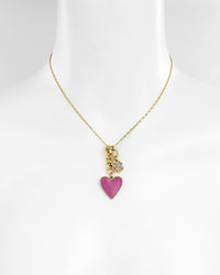 Laura Ashley - Lucky in "Love" Charmed Necklace