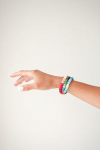 Dauplaise Jewelry - Multi-Tone Glass 28” Convertible Stretch