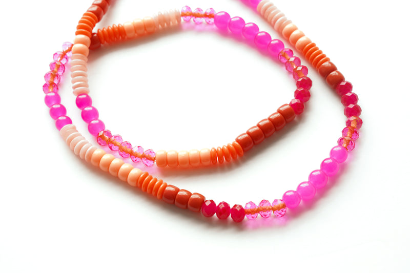 Dauplaise Jewelry 28” Pink Stretch
