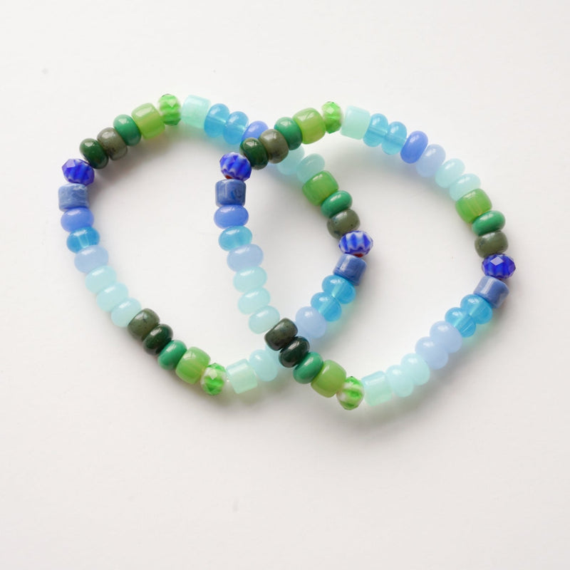 Dauplaise Jewelry Blue Tone Bracelet Set