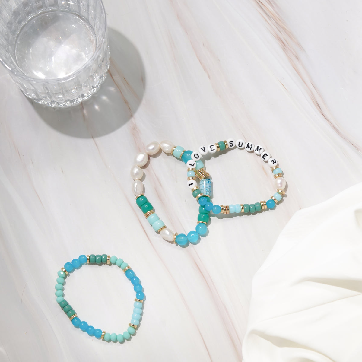 Dauplaise Jewelry - "I Love Summer" Bracelet Set